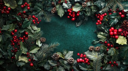 Wall Mural - festive christmas backdrop