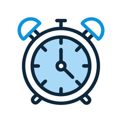 Aufkleber - Alarm Clock with Timer Icon Representing Time Management and Alerts