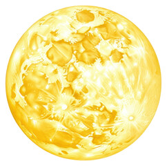Wall Mural - png moon sphere yellow space.