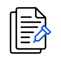Fototapete - Document with Pushpin Icon Representing Important Files and Task Reminders