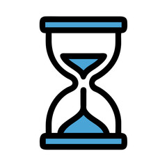 Aufkleber - Hourglass Time Tracker Icon Representing Time Management and Productivity