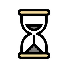Aufkleber - Hourglass Time Tracker Icon Representing Time Management and Productivity