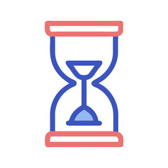 Aufkleber - Hourglass Time Tracker Icon Representing Time Management and Productivity