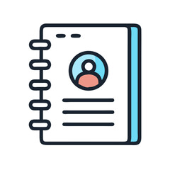 Poster - Notepad with User Profile Icon Representing Task Assignment and User-specific Notes