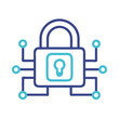 © Mehedi - Padlock Network Icon Representing Secure Digital Connections and Cyber Protection
