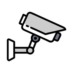 Aufkleber - Surveillance Camera Icon Representing Security Monitoring and Safety System