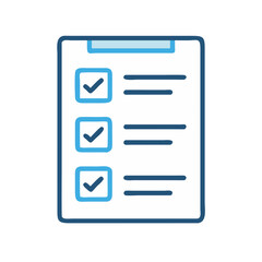 Aufkleber - Task List with Checkmarks Icon Representing Completed Tasks and Productivity Management