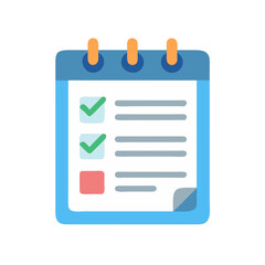 Aufkleber - Task Tracker Notepad Icon Representing To-Do List and Productivity Planner