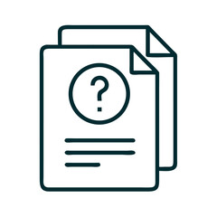 Leinwandbilder - Info Sheet Icon Representing Help Documentation