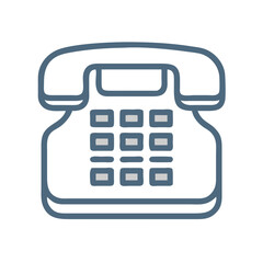 Fototapete - Office Telephone Icon Representing Traditional Communication