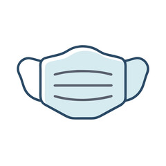 Naklejka na meble Surgical Mask Icon Representing Personal Health