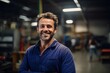 © CojanAI - confident smiling man portrait in a factory worker