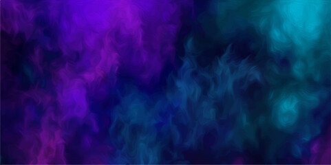 Wall Mural - Abstract blue background with smoke Magical fantasy neon pink and blue faded colored design vector.  Purple and pink smoke or fog overlay design. Abstract smoke dark blue background