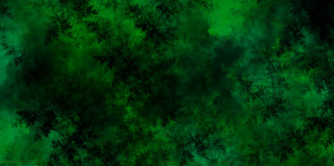 Poster - Abstract green and black textured smoke. cloud dark green textured painted background. abstract fire flame grunge texture background. Vintage grunge pattern for design and decoration space for text.	