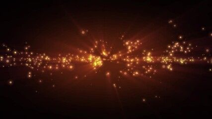 Wall Mural - abstract fantasy background shiny particles dust rays and energy flow loop