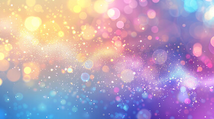 Poster - Abstract blurred sparkling lights creating festive christmas background with colorful bokeh and glitter
