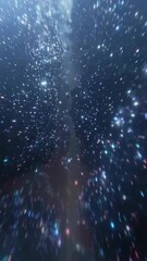 Wall Mural - Abstract camera push into the stars.