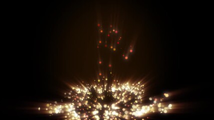 Wall Mural - abstract fantasy background shiny particles dust rays and energy flow loop