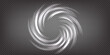 © Kusandra - Soft semitransparent circle air rotation effect. Top view on round tornado. Portal vortex. Fresh wind flow. Cyclone rotation. Smoke whirlpool. Vector illustration