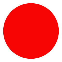 Wall Mural - a vibrant red circle on a plain background, evoking simplicity and minimalism. a visually striking g