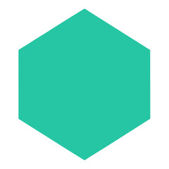 Wall Mural - a vibrant geometric shape, a captivating hexagon, radiates a sense of modern minimalism, and aesthet