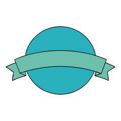 Wall Mural - an elegant circular emblem and banner provides a clean and inviting design, a versatile vector illus