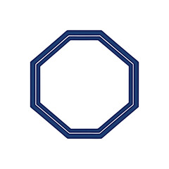 Wall Mural - a simple yet stylish octagonal frame with a modern and minimalist design. the image is perfect for v