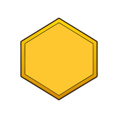 Wall Mural - an abstract illustration of a simple geometric shape that represents various concepts, such as a hon