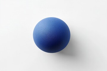 Wall Mural - blue textured sphere placed on a clean surface highlighting minimal design and simplicity in everyda