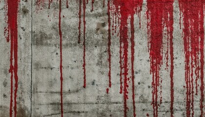 Aufkleber - red paint drips on grungy wall texture for halloween designs, horror themed backgrounds, and creative projects