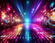 © Jean - abstract dance party background shiny disco wall flashing light