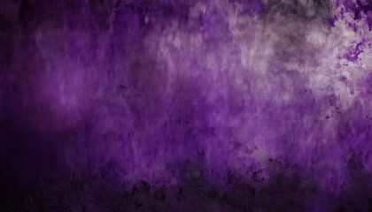 Poster - dark purple abstract texture with foggy atmospheric haze, perfect halloween backdrop, eerie mystic ambiance for spooky events, creepy decor