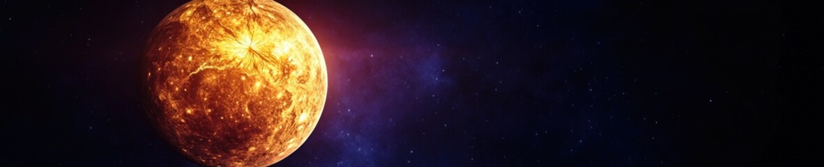 Wall Mural - mercury planet in space 