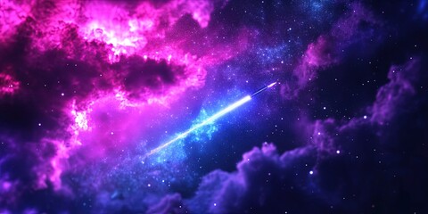 meteor in space -
