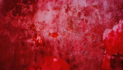 Aufkleber - grungy red cracked wall texture for halloween design, perfect for spooky backgrounds, horror themed branding, web banners, and eerie print materials

