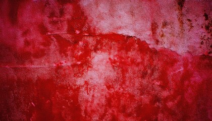 Aufkleber - grungy red cracked wall texture for halloween design, perfect for spooky backgrounds, horror themed branding, web banners, and eerie print materials

