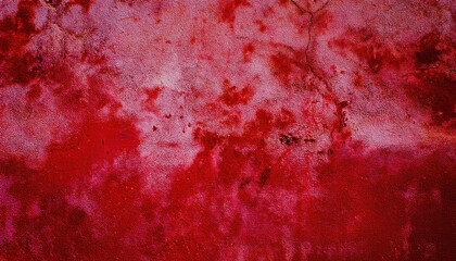 Aufkleber - grungy red cracked wall texture for halloween design, perfect for spooky backgrounds, horror themed branding, web banners, and eerie print materials

