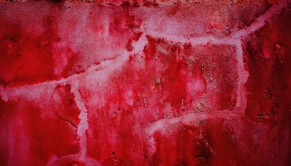 Aufkleber - grungy red cracked wall texture for halloween design, perfect for spooky backgrounds, horror themed branding, web banners, and eerie print materials

