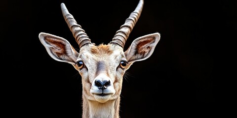 addax in nature - wildlife photo