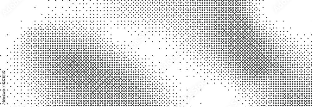 Bitmap Pixelation Pixelated bitmap gradient texture. Retro pixel art, black dither ...