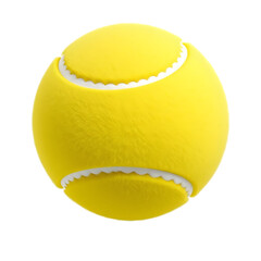 Aufkleber - Tennis Ball With A Fuzzy Texture, A Sporting Equipment Object, Clearly Displayed On A White Background. The Bright Tennis Ball Is A Classic Sports Item, Perfect For Game Visuals.