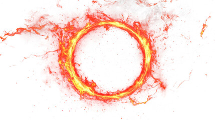 Wall Mural - png glowing red ring effect illustration abstract space.