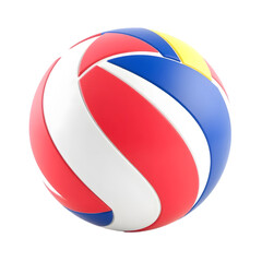 Aufkleber - Water Polo Ball, Vivid Colors, A 3d Model. Isolated On White, Perfect For Sports Design. Great For Competition Themes, Athletics, And Water Sports. A Clear Depiction.