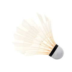 Aufkleber - Modern Badminton Shuttlecock Design, A 3d Rendering. Feathered Sport Equipment, Fully Visible On White. Sport Concept, A Straightforward View Perfect For Athletic Designs.