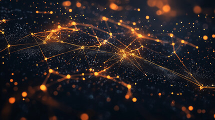Wall Mural - cosmic network: an ethereal, data-driven visualization of interconnected networks, sparking ideas of
