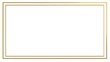 © Paul - Simple rectangular frame, a clean and versatile design element Use for various projects and layouts -  web gold