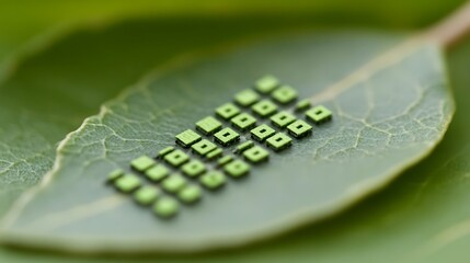 Bio integrated microelectronics array on leaf surface, sustainable technology