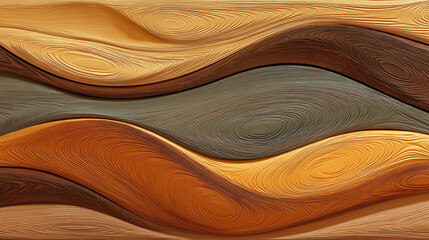 Poster - Abstract wood grain textured background forming wavy pattern