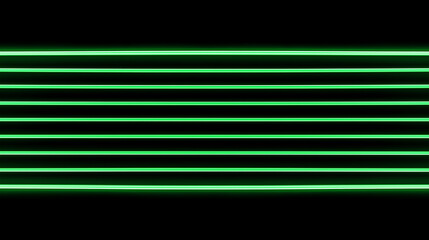 Aufkleber - Green neon lights creating horizontal lines on black background