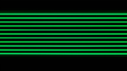 Aufkleber - Green neon lights creating horizontal lines on black background